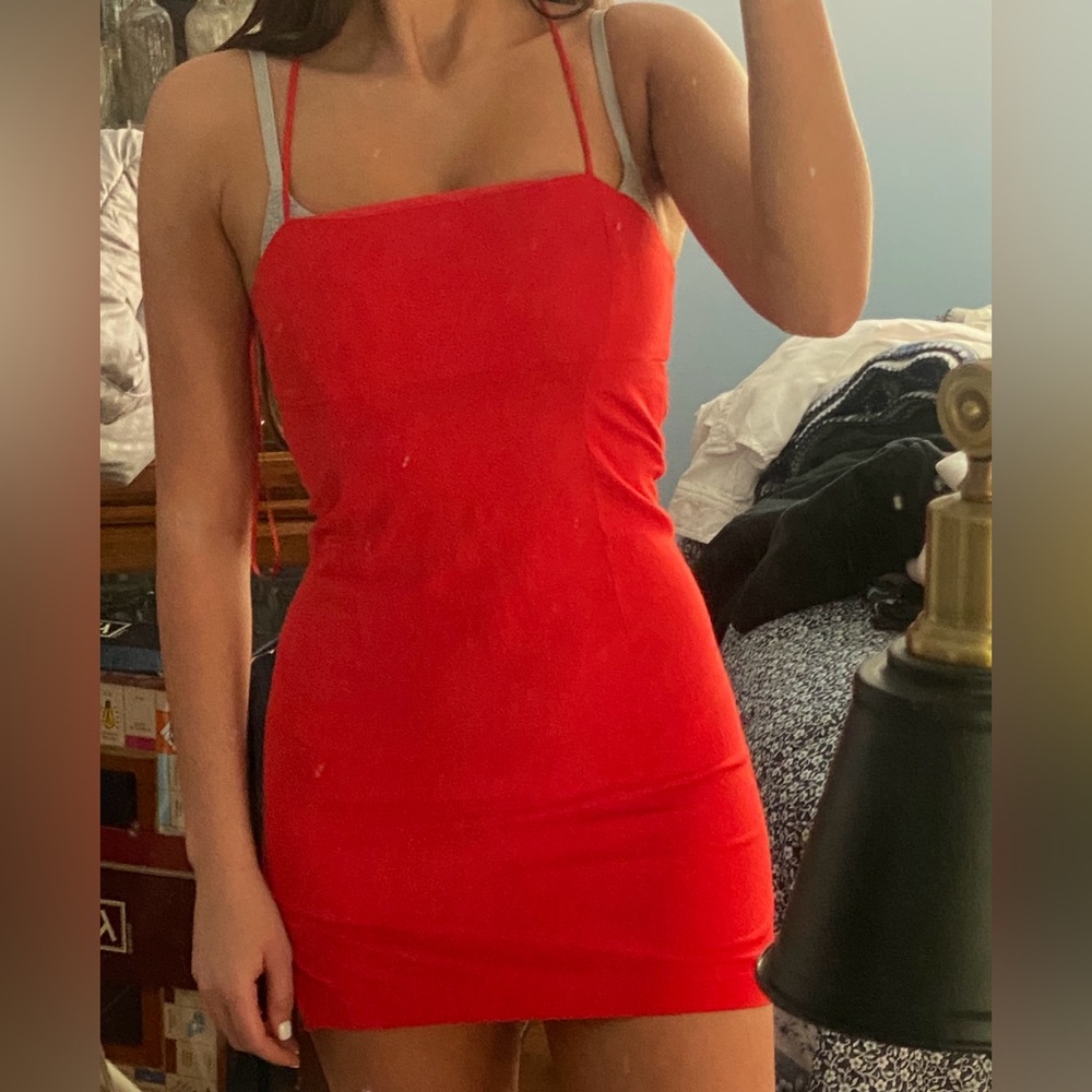 Red urban outfitters mini dress